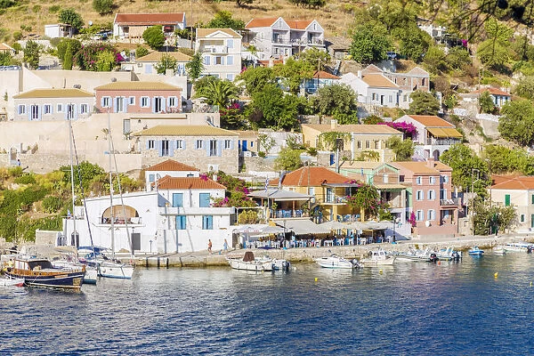 Assos harbour, Kefalonia, Greek Islands, Greece