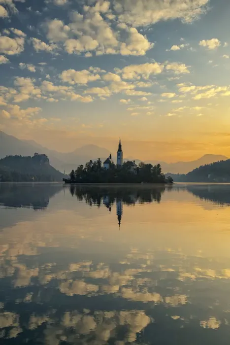 Framed Print : Assumption of Marys Pilgrimage Church at Dawn, Lake Bled, Slovenia Framed Print : Assumption of Marys Pilgrimage Church at Dawn, Lake Bled, Slovenia