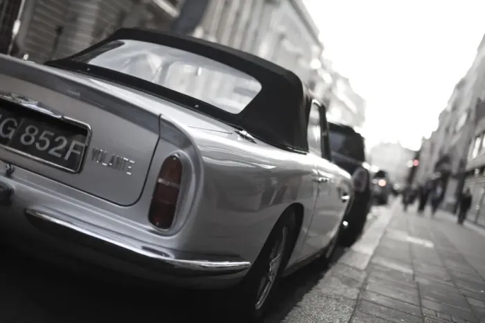Framed Print : Aston Martin Volante on Pall Mall, London, England Framed Print : Aston Martin Volante on Pall Mall, London, England