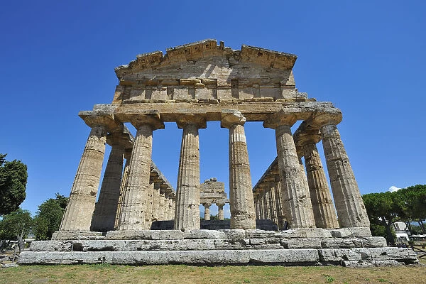 Athena Temple in Paestum, Province of Salerno, Campania, Italy