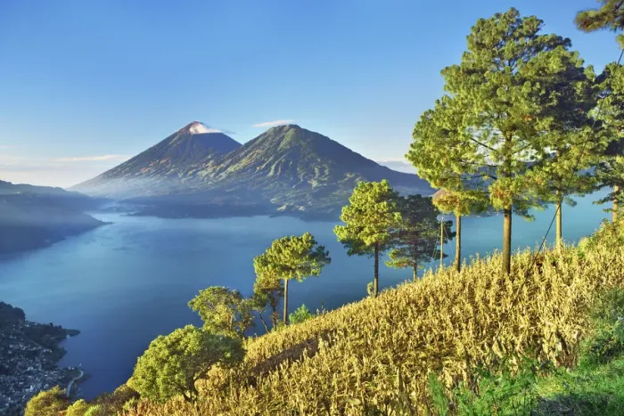 Framed Print : Atitlan volcano and Lake Atitlan - Guatemala, Solola, Lake Atitlan, von Miradoro Framed Print : Atitlan volcano and Lake Atitlan - Guatemala, Solola, Lake Atitlan, von Miradoro
