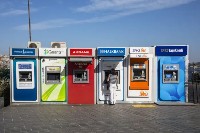Framed Print : ATMs (cash machines) Istanbul, Turkey Framed Print : ATMs (cash machines) Istanbul, Turkey