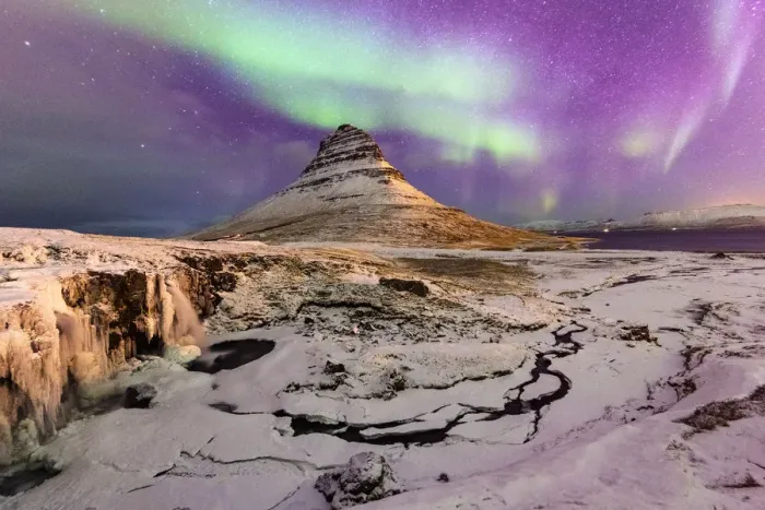 Framed Print : Aurora Borealis over Kirkjufell Waterfall, Snaefellsnes National Park Framed Print : Aurora Borealis over Kirkjufell Waterfall, Snaefellsnes National Park