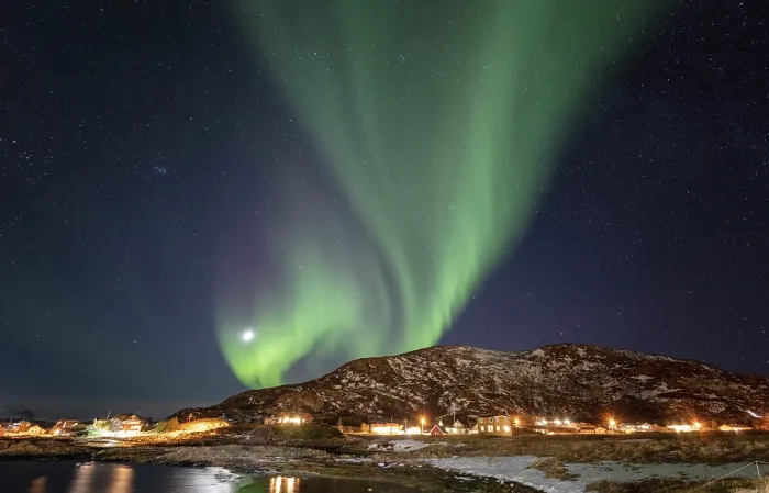 Framed Print : Aurora Borealis (Northern Lights), Sommeroy, near Tromso, Norway Framed Print : Aurora Borealis (Northern Lights), Sommeroy, near Tromso, Norway