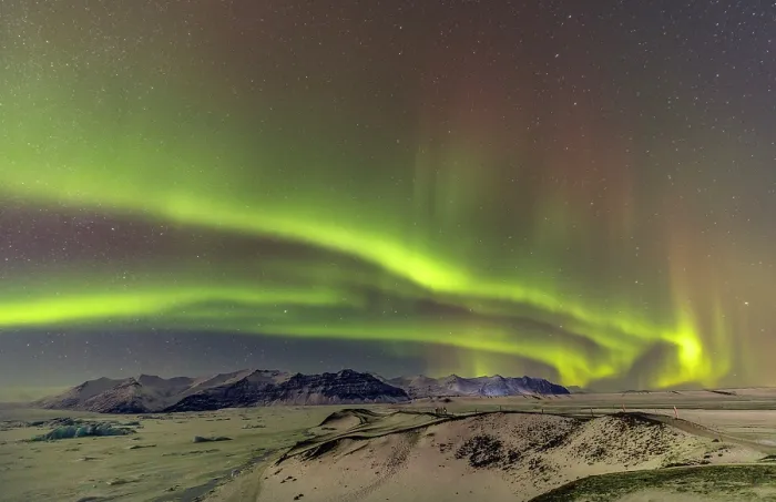 Framed Print : Aurora Borealis (Northern Lights) near Jokulsarlon, Iceland Framed Print : Aurora Borealis (Northern Lights) near Jokulsarlon, Iceland