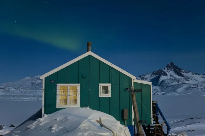 Framed Print : Aurora Borealis or Northern Polar Lights, Tasiilaq, E. Greenland Framed Print : Aurora Borealis or Northern Polar Lights, Tasiilaq, E. Greenland