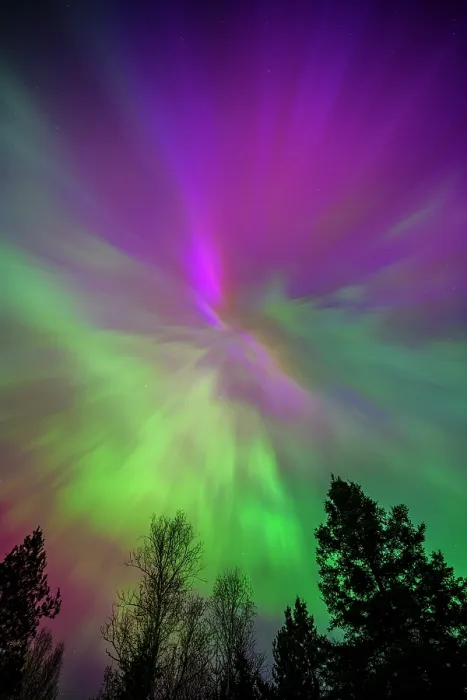 Framed Print : Aurora display, Greater Sudbury, Ontario, Canada Framed Print : Aurora display, Greater Sudbury, Ontario, Canada