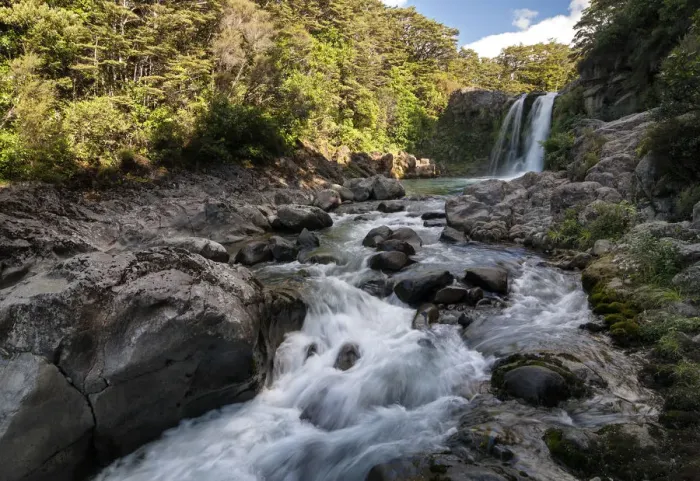 Framed Print : Australasia, New Zealand, Tongariro National Park, Tawhai Falls Framed Print : Australasia, New Zealand, Tongariro National Park, Tawhai Falls