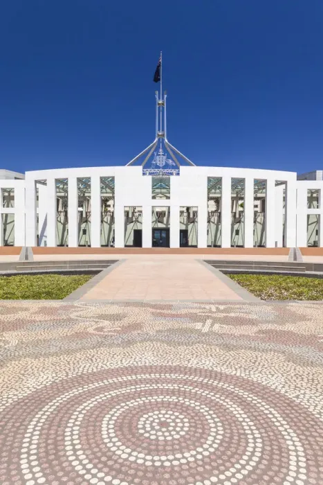 Framed Print : Australia, Australian Capital Territory, ACT, Canberra, Parliament House, daytime Framed Print : Australia, Australian Capital Territory, ACT, Canberra, Parliament House, daytime