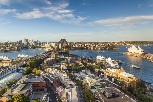 Australia, New South Wales, NSW, Sydney, The Rocks area, Sydney Harbour Bridge