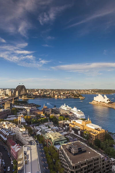 Australia, New South Wales, NSW, Sydney, The Rocks area, Sydney Harbour Bridge