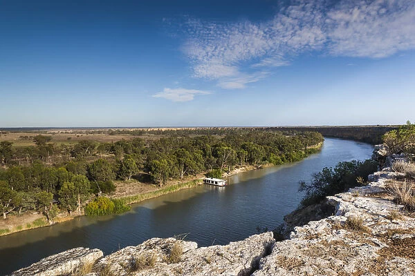 Australia, South Australia, Murray River Valley, Swan Reach, Murray River, elevated view