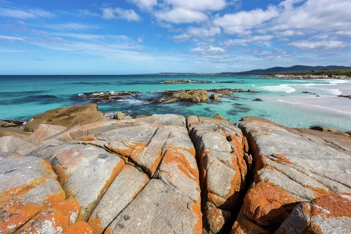 Framed Print : Australia, Tasmania, Bay of Fires Framed Print : Australia, Tasmania, Bay of Fires