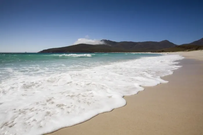 Framed Print : Australia, Tasmania, Freycinet National Park. Wineglass Bay Framed Print : Australia, Tasmania, Freycinet National Park. Wineglass Bay