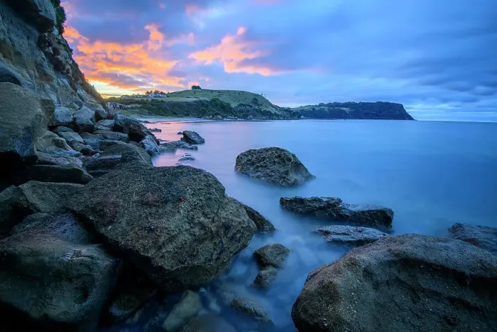 Framed Print : Australia, Tasmania, Wynyard, Fossil Bluff, Bass Strait, Bluff at sunset Framed Print : Australia, Tasmania, Wynyard, Fossil Bluff, Bass Strait, Bluff at sunset