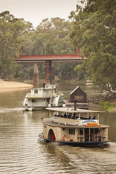 Australia, Victoria, VIC, Echuca, Historic Port of Echuca, Murray River, steam powered
