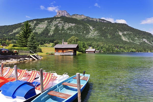 Austria, Osterreich. Styria, Steiermark. Salzkammergut. Altaussee lake