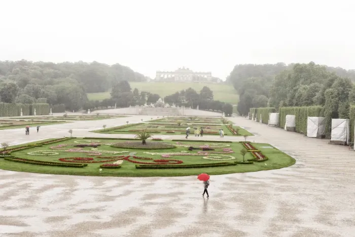 Framed Print : Austria, Osterreich. Vienna, Wien. Vienna, Wien. Schonbrunn Palace in a rainy day Framed Print : Austria, Osterreich. Vienna, Wien. Vienna, Wien. Schonbrunn Palace in a rainy day