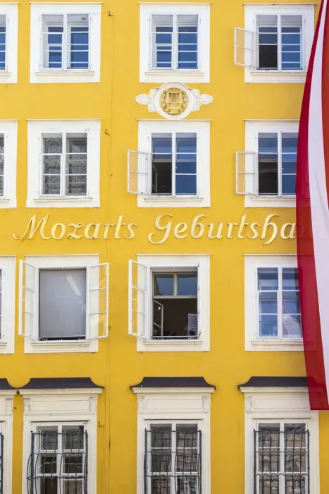 Framed Print : Austria, Salzburg, Mozarts birthplace and museum Framed Print : Austria, Salzburg, Mozarts birthplace and museum
