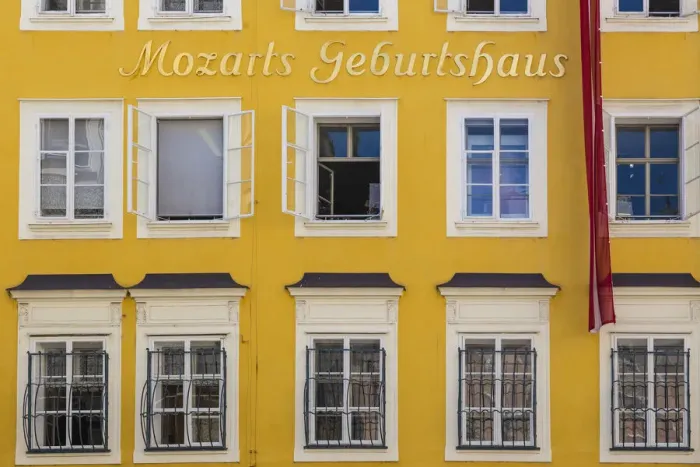Framed Print : Austria, Salzburg, Mozarts birthplace and museum Framed Print : Austria, Salzburg, Mozarts birthplace and museum