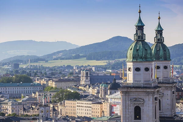 Austria, Salzburg, View of Old City