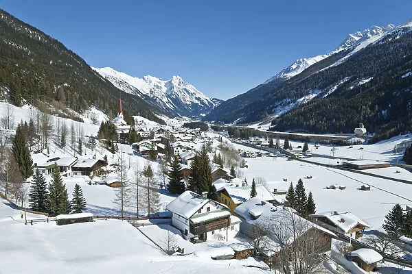 Austria, Tirol, St Jakob village near St. Anton am Arlberg