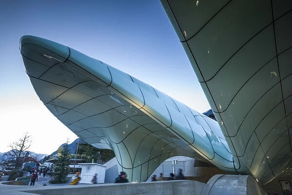 Austria, Tyrol, Innsbruck, Hungerburg Tram, Hungerburg Station, designed by architect
