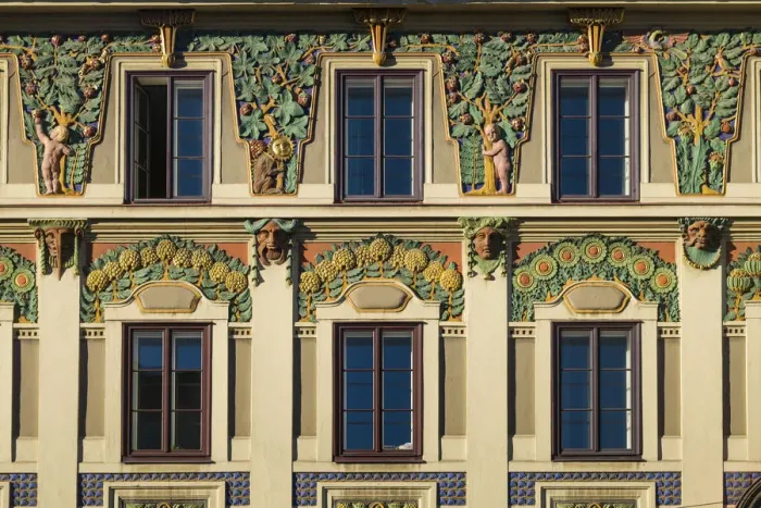 Framed Print : Austria, Tyrol, Innsbruck, Secessionist style building, Leopoldstrasse Framed Print : Austria, Tyrol, Innsbruck, Secessionist style building, Leopoldstrasse