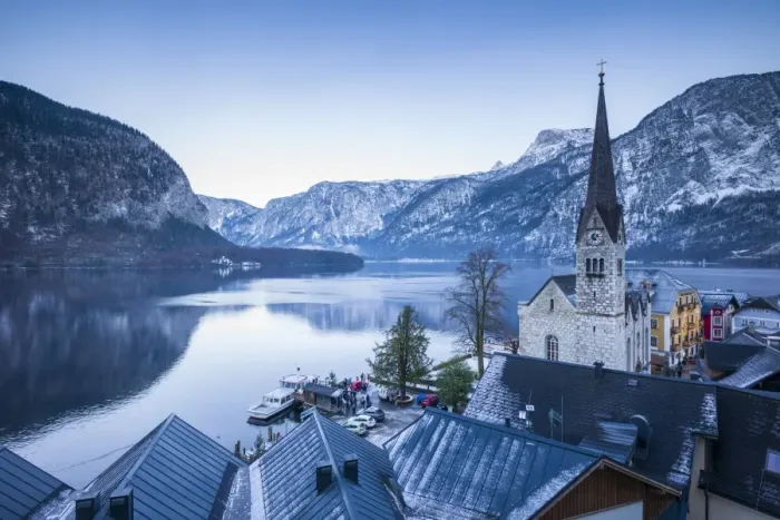 Framed Print : Austria, Upper Austria, Salzkamergut, Hallstatt, town view Framed Print : Austria, Upper Austria, Salzkamergut, Hallstatt, town view