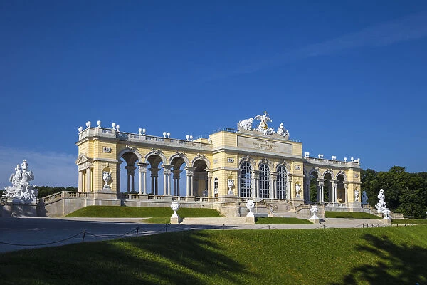 Austria, Vienna, The Gloriette in the gardens of Schonbrunn Palace - a former imperial