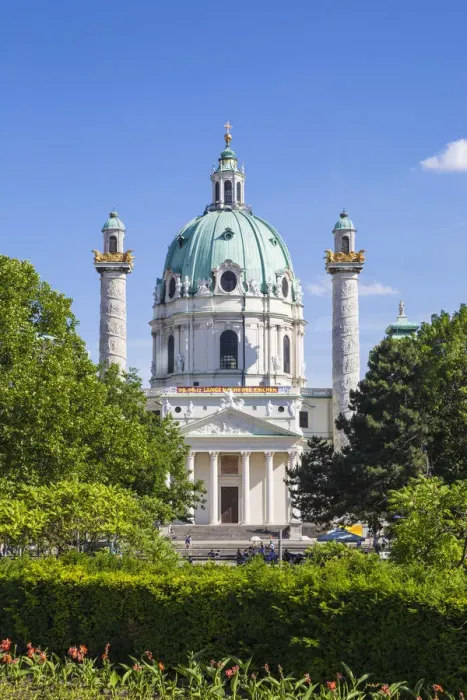 Framed Print : Austria, Vienna, Karlsplatz, Karlskirche - St. Charles Church Framed Print : Austria, Vienna, Karlsplatz, Karlskirche - St. Charles Church