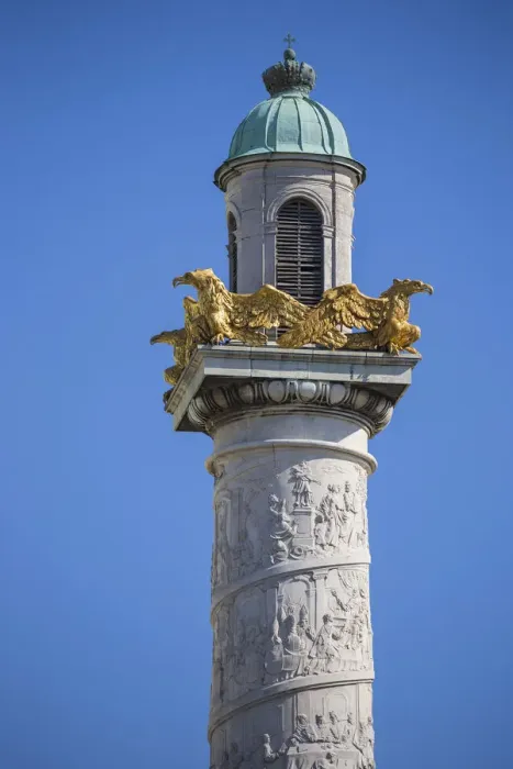 Framed Print : Austria, Vienna, Karlsplatz, Karlskirche - St. Charles Church, Carved pillar Framed Print : Austria, Vienna, Karlsplatz, Karlskirche - St. Charles Church, Carved pillar