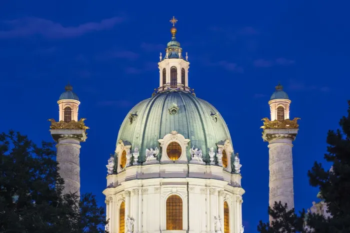 Framed Print : Austria, Vienna, Karlsplatz, Karlskirche - St. Charles Church Framed Print : Austria, Vienna, Karlsplatz, Karlskirche - St. Charles Church
