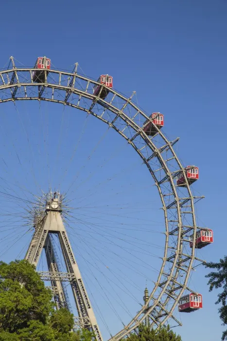 Framed Print : Austria, Vienna, Leopoldstadt, Prater, The Wurstelprater amusement park, Riesenrad Framed Print : Austria, Vienna, Leopoldstadt, Prater, The Wurstelprater amusement park, Riesenrad