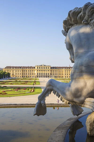 Austria, Vienna, Schonbrunn Palace, Neptune fountain - Neptunbrunnen