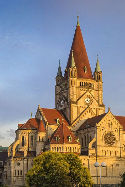 Austria, Vienna, St. Francis of Assisi Church, also known as the Kaiser Jubilee Church