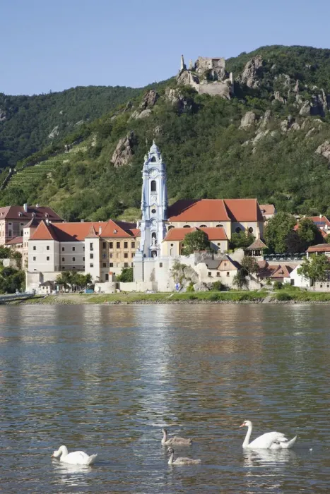 Framed Print : Austria, Wachau, Durnstein and The Danube River Framed Print : Austria, Wachau, Durnstein and The Danube River