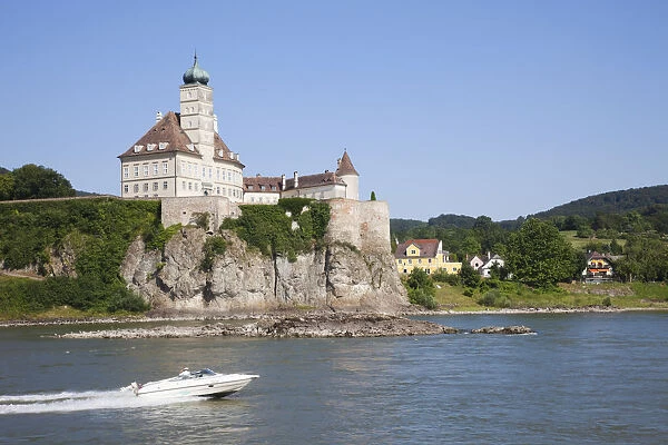 Austria, Wachau, Schonbuhel Castle and The Danube River