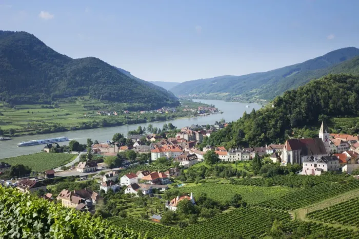 Framed Print : Austria, Wachau, Spitz and Danube River Framed Print : Austria, Wachau, Spitz and Danube River