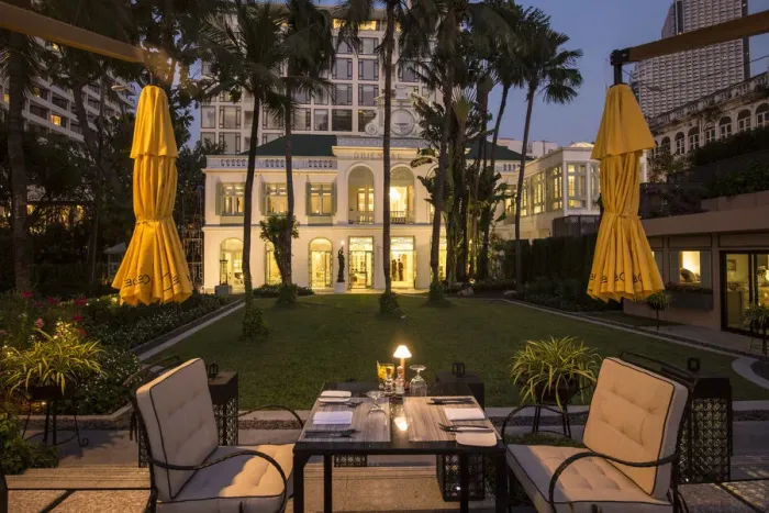 Framed Print : Authors Wing at the Mandarin Oriental hotel, Riverside, Bangkok, Thailand
