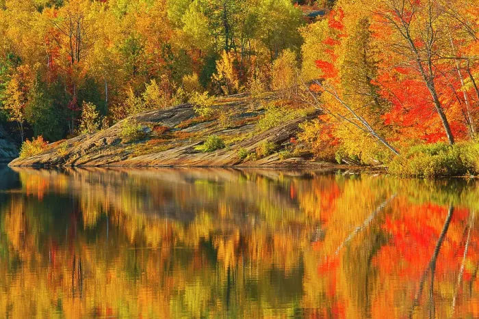 Framed Print : Autumn colors and Precambrian Shield rock reflected in Simon Lake Simon Lake Park Conservation Area Greater Sudbury, Ontario, Canada Framed Print : Autumn colors and Precambrian Shield rock reflected in Simon Lake Simon Lake Park Conservation Area Greater Sudbury, Ontario, Canada