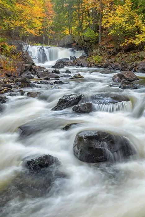 Framed Print : Autumn colour at Brook's Falls on the Magentawan River in the Almaguin Highlands near Emsdale, Ontario, Canada Framed Print : Autumn colour at Brook's Falls on the Magentawan River in the Almaguin Highlands near Emsdale, Ontario, Canada