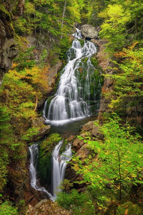 Framed Print : Autumn at Crystal Cascade waterfall, White Mountain National Forest, Jackson, New Hampshire, USA Framed Print : Autumn at Crystal Cascade waterfall, White Mountain National Forest, Jackson, New Hampshire, USA