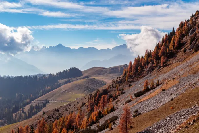 Framed Print : Autumn day at the mount Osternig, Udine province, Friuli Venezia-Giulia, Italy Framed Print : Autumn day at the mount Osternig, Udine province, Friuli Venezia-Giulia, Italy