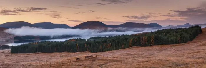 Framed Print : Autumn Mist over Loch Tulla, Argyll & Bute, Scotland Framed Print : Autumn Mist over Loch Tulla, Argyll & Bute, Scotland