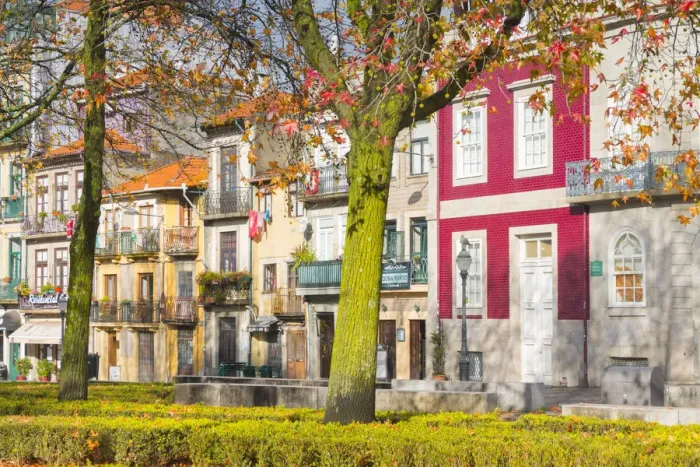 Framed Print : Autumn in Porto. Oporto city, Porto district, Portugal, Europe
