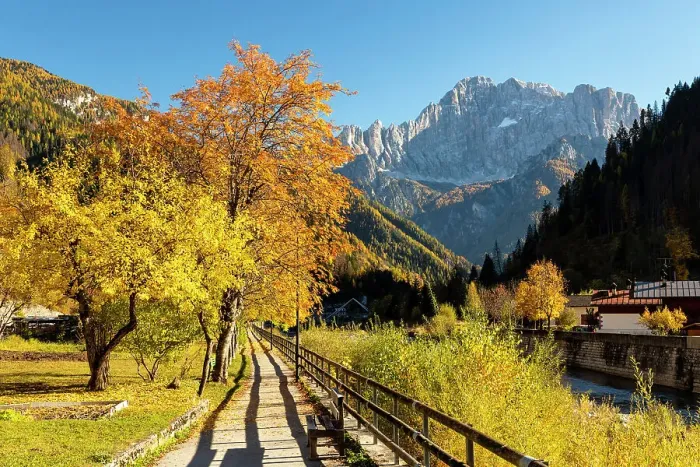 Framed Print : Autumn view of Monte Civetta. Caprile, Veneto, Italy Framed Print : Autumn view of Monte Civetta. Caprile, Veneto, Italy