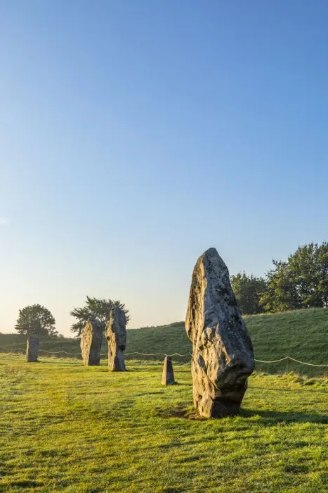 Framed Print : Avebury stone circles, Avebury, Wiltshire, England United Kingdom