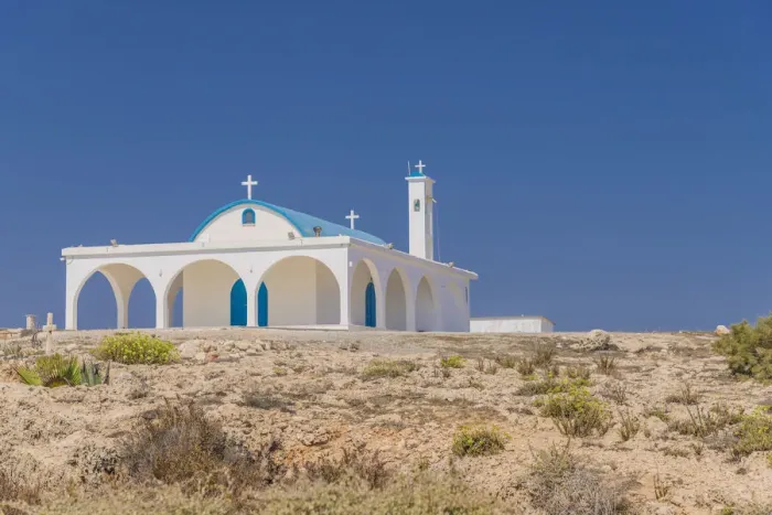 Framed Print : Ayia Thekla Church, Ayia Napa, Cyprus Framed Print : Ayia Thekla Church, Ayia Napa, Cyprus
