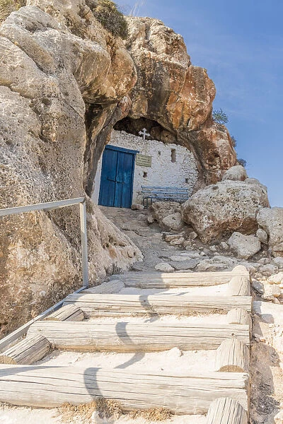 Ayioi Saranta Cave Church, Protaras, Cyprus. The church is aslo known as Saranta Martyres